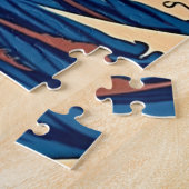 レトロ日本の波素晴らし-ヴィンテージデザイン ジグソーパズル (側面)