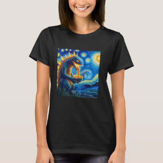 レトロ日本の海食べ寿ラーメンスターリーナイトパー Tシャツ