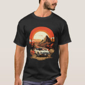 レトロ日本の通りレース – JDM Legend Tribute Tシャツ (正面)