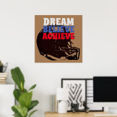 レトロ旧スタイルヴィンテージ50sサッカーやる気を起こさせる ポスター (ホームオフィス)