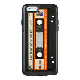 レトロ旧80sファッションドミキステープ・オーディオ・カセット オッターボックスiPhone 6/6sケース