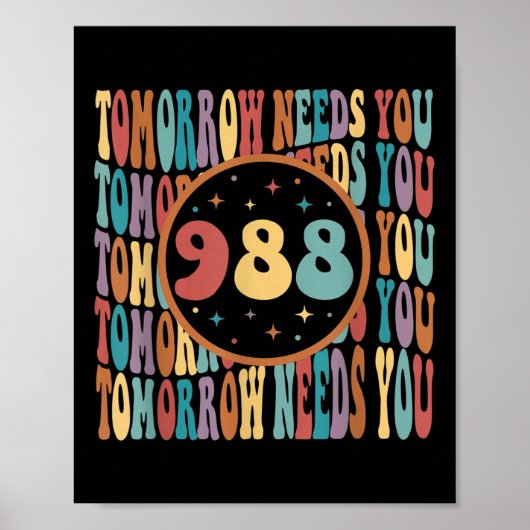 レトロ明日の日差し988自殺prev ポスター (正面)