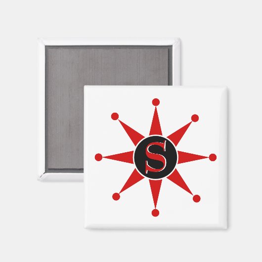 レトロ星 マグネット (正面/裏面)