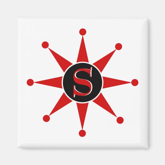 レトロ星 マグネット (正面)