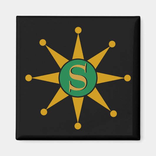 レトロ星 マグネット (正面)