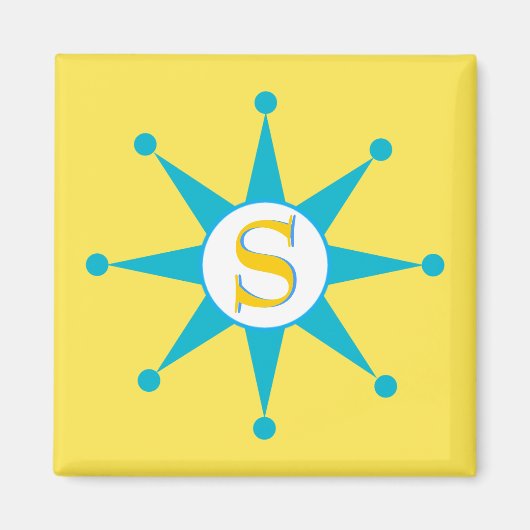 レトロ星 マグネット (正面)