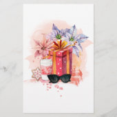 レトロ映画のクリスマス ブライダルシャワーのゲーム (裏面)