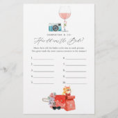 レトロ映画のクリスマス ブライダルシャワーゲーム (正面)