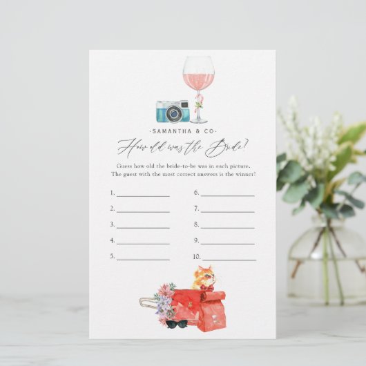 レトロ映画のクリスマス ブライダルシャワーゲーム (スタンド正面)