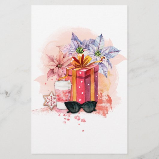 レトロ映画のクリスマス ブライダルシャワーゲーム (裏面)