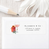 レトロ映画のクリスマス ラベル (インサイチュ)