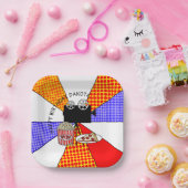 レトロ映画の夜の誕生日パーティー ペーパープレート (パーティー)