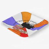 レトロ映画の夜の誕生日パーティー ペーパープレート (傾斜あり)