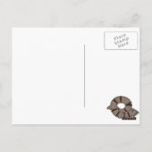 レトロ映画の夜の誕生日パーティー ポストカード (裏面)