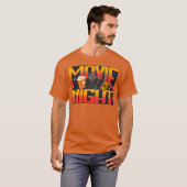 レトロ映画の夜 ヴィンテージシネマ体験 Tシャツ (正面フル)