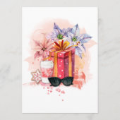 レトロ映画クリスマスブライダルシャワーアドバイス アドバイスカード (裏面)