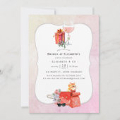 レトロ映画クリスマスブライダルブランチ 招待状 (正面)