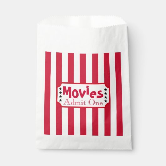 レトロ映画チケットお菓子袋 フェイバーバッグ (正面)