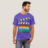 レトロ映画製作者映画撮影ビデオグラファー Tシャツ (正面フル)