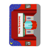 レトロ映画館フレキシブルマグネット マグネット (縦)