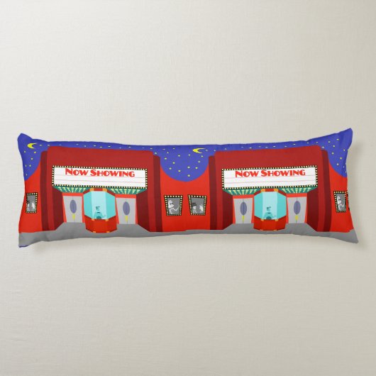 レトロ映画館抱き枕 ボディピロー (裏面)