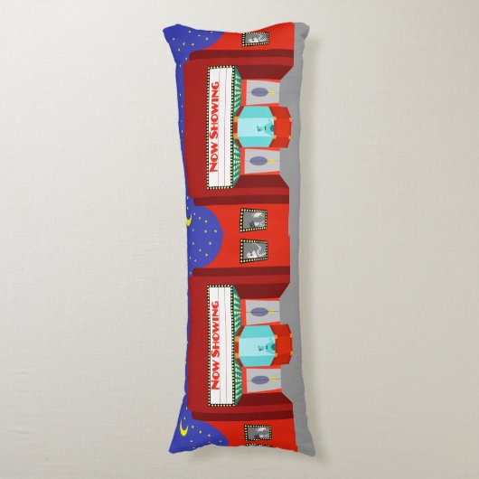 レトロ映画館抱き枕 ボディピロー (正面縦)