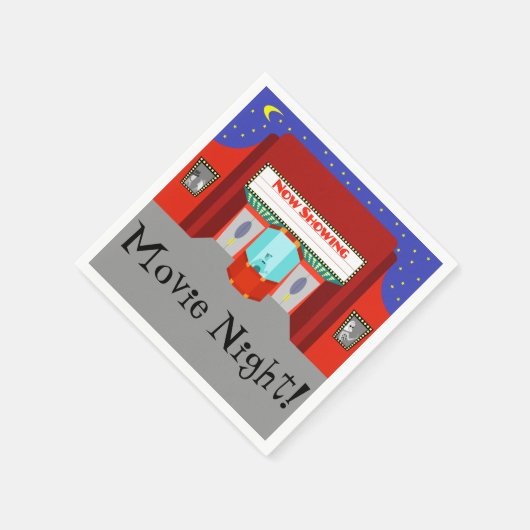 レトロ映画館紙ナプキンス スタンダードカクテルナプキン (角)