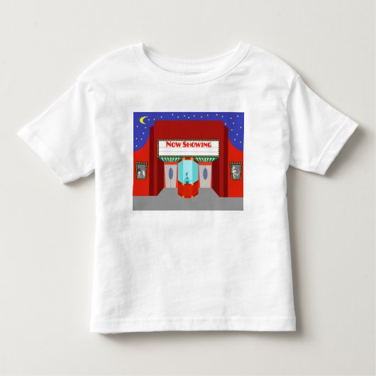 レトロ映画館Tシャツ トドラーTシャツ (正面)