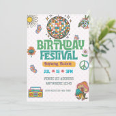 レトロ時代の誕生日フェスティバル 招待状 (スタンド正面)