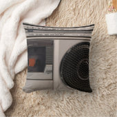 レトロ時代遅れのポータブルステレオラジオカセットreco クッション (ブランケット)