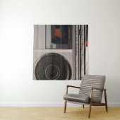 レトロ時代遅れのポータブルステレオラジオカセットreco タペストリー (インサイチュ(横))