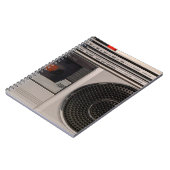 レトロ時代遅れのポータブルステレオラジオカセットreco ノートブック (左側)