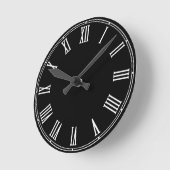 レトロ時計テンプレート – 独自の作成/カスタム ラウンド壁時計 (傾斜)