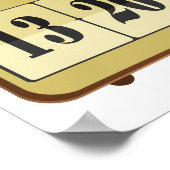 レトロ時計無線 ポスター (角)