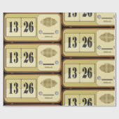 レトロ時計無線 ラッピングペーパー (フラット)