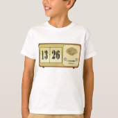レトロ時計無線 Tシャツ (正面)