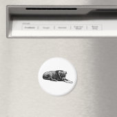 レトロ時計犬マグネット マグネット (インサイチュ (食洗機))