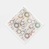 レトロ時計、ヴィンテージポケット時計パステル色 スタンダードランチョンナプキン (角)