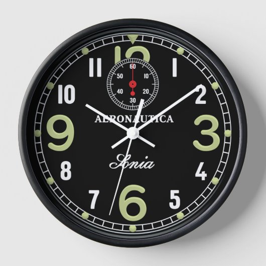 レトロ時計 壁時計 (正面)