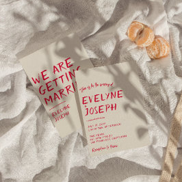 レトロ書手モダンファンキー手の 招待状