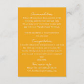 レトロ書手モダン結婚カラフル詳細 エンクロージャーカード (正面)