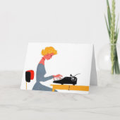 レトロ書記官、行政プロフェッショナル日 カード (正面)