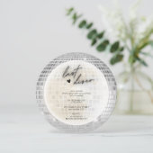 レトロ最後のディスコブライダルシャワー 招待状 (スタンド正面)