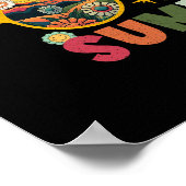 レトロ最終日の夏休み先生 ポスター (角)