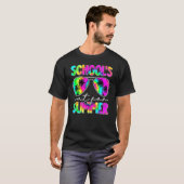 レトロ最終日の学校が夏のために教え外へ Tシャツ (正面フル)