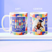 レトロ最高のグラッドエバーフォトブルー卒業 コーヒーマグカップ