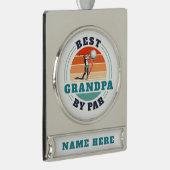 レトロ最高のグランパバイパーカスタム シルバープレートバナーオーナメント (右)