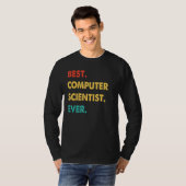 レトロ最高のコンピュータ科学者 Tシャツ (正面フル)