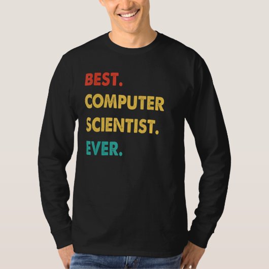 レトロ最高のコンピュータ科学者 Tシャツ (正面)