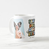 レトロ最高のドッグ母2写真 コーヒーマグカップ (正面左)